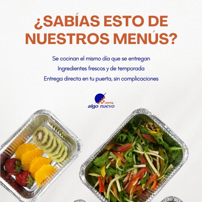 Catering en Salamanca a domicilio: menús diarios, comida casera, servicio para mayores y eventos