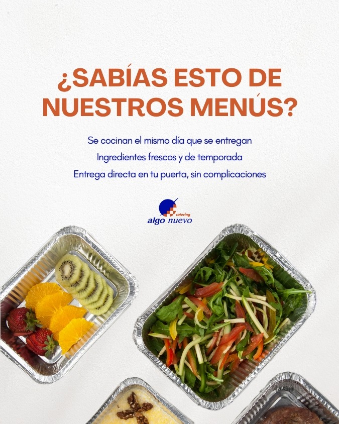 Menús diarios de catering a domicilio en Salamanca: comida casera, servicio para mayores y eventos